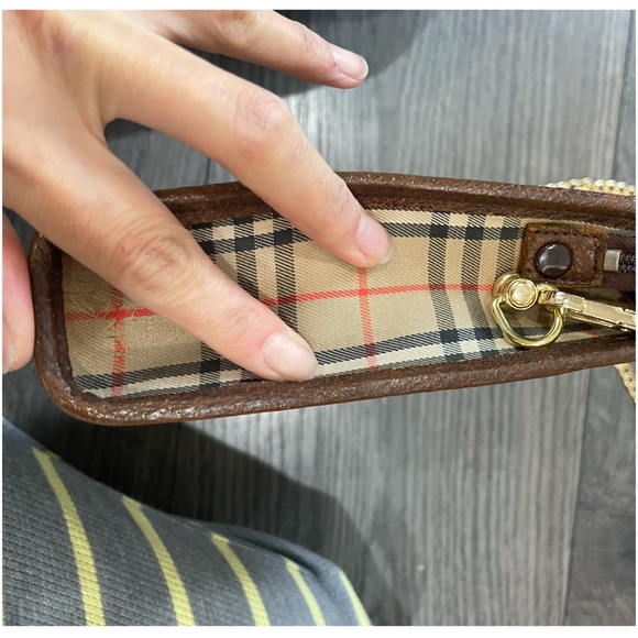 Burberry VIntage Nova Check Clutch Crossbody Shoulder Bag - Picture 10 of 12